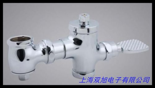 全铜脚踏大便冲水器 按钮式延时冲洗阀 蹲便器四通冲水阀6007