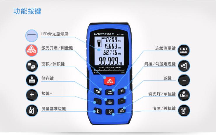 手持红外线测距仪室外迷你电子尺高精度测量仪器激光室内装修量房报价