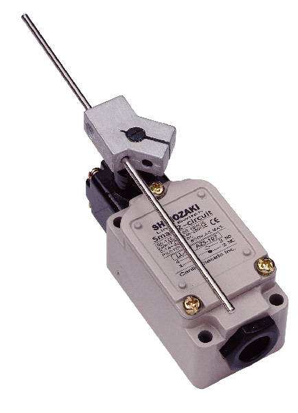 KW7钢丝柄 长164mm 3脚 行程限位中型微动开关V-15 15A250VAC报价